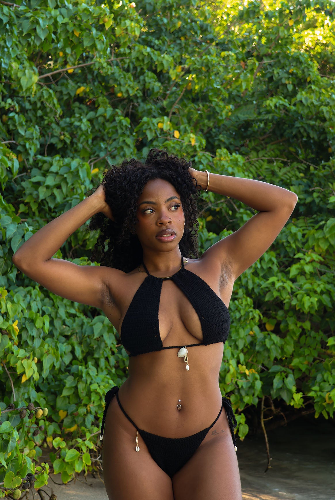 Haut calyma sable noir